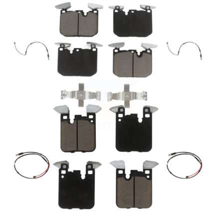 Front Rear Ceramic Disc Brake Pads And Wear Sensors Kit For BMW M3 M2 KCW-100301