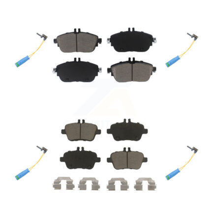 Front Rear Ceramic Disc Brake Pads & Wear Sensor Kit For Mercedes-Benz CLA250 GLA250 2.0L KCW-100310