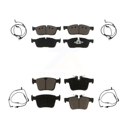 Front Rear Ceramic Disc Brake Pads And Wear Sensors Kit For Land Rover Range Evoque KCW-100315