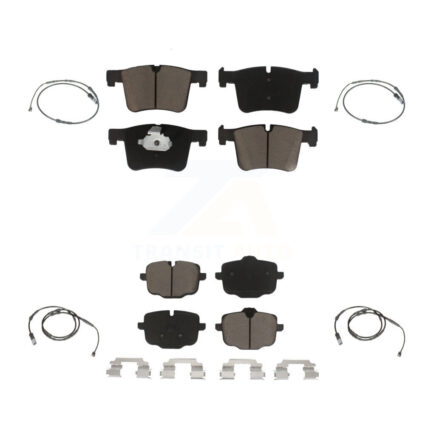 Front Rear Ceramic Disc Brake Pads And Wear Sensors Kit For 2012 BMW X3 From 10 11 KCW-100324
