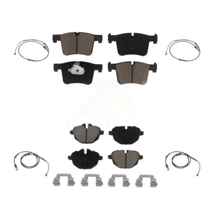 Front Rear Ceramic Disc Brake Pads And Wear Sensors Kit For BMW X3 X4 KCW-100325