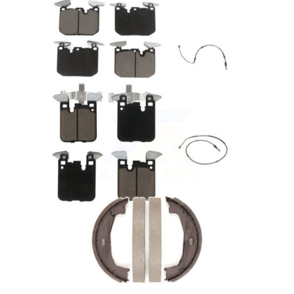Front Rear Ceramic Disc Brake Pads And Wear Sensors Kit (5Pc) For BMW M240i xDrive KCW-100357