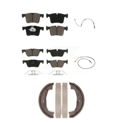 Front Rear Ceramic Disc Brake Pad And Wear Sensor Kit (5Pc) For BMW 320i xDrive 328d 2.0L KCW-100358