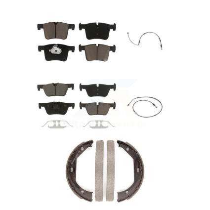 Front Rear Ceramic Disc Brake Pad And Wear Sensor Kit (5Pc) For BMW 320i xDrive 328d 2.0L KCW-100361
