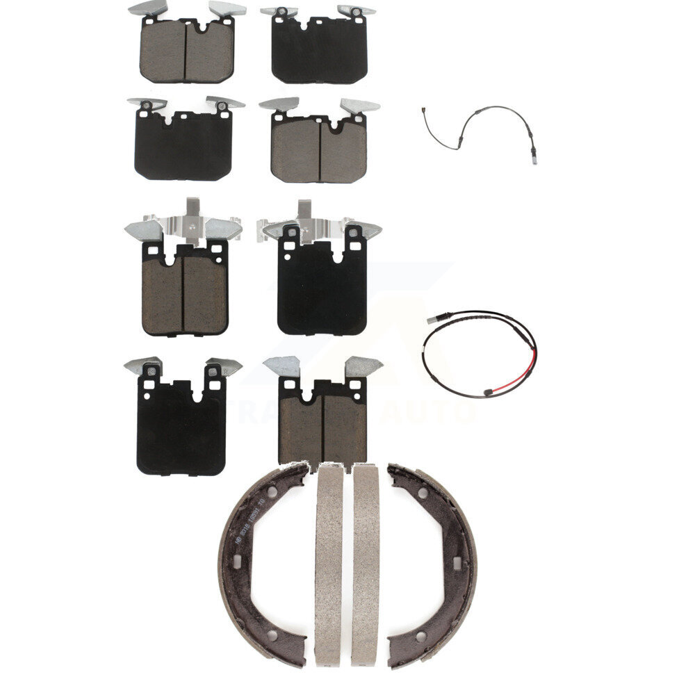 Front Rear Ceramic Disc Brake Pads And Wear Sensors Kit (5Pc) For BMW M3 M2 KCW-100364