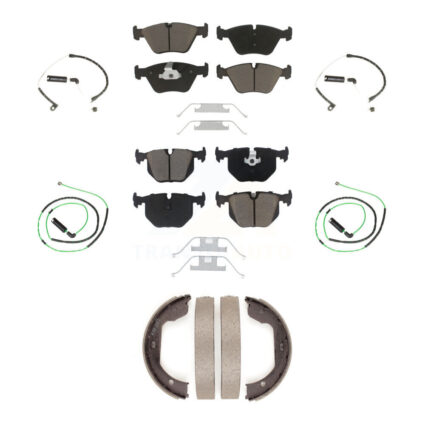 Front Rear Ceramic Disc Brake Pads And Wear Sensors Kit (7Pc) For BMW Z4 KCW-100398