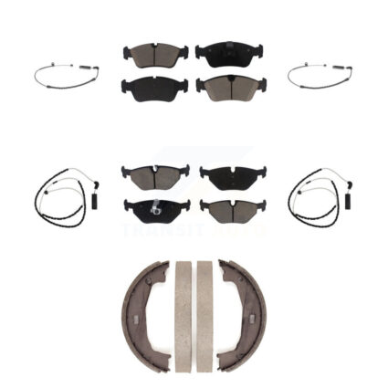 Front Rear Ceramic Disc Brake Pads And Wear Sensors Kit (7Pc) For BMW Z4 KCW-100399