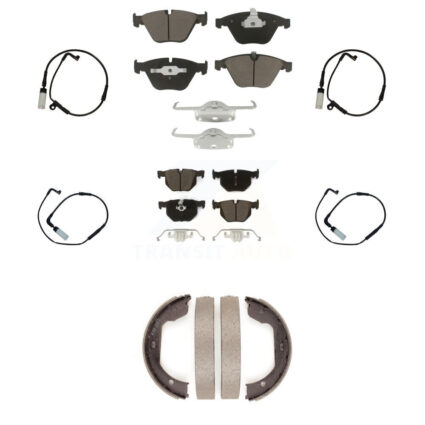 Front Rear Ceramic Brake Pad And Wear Sensor Kit (7Pc) For BMW 530i 528i xDrive 525i 535i KCW-100402