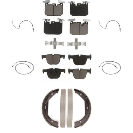 Front Rear Ceramic Brake Pad Wear Sensor Kit (7Pc) For BMW 435i xDrive 440i Gran Coupe GT KCW-100407