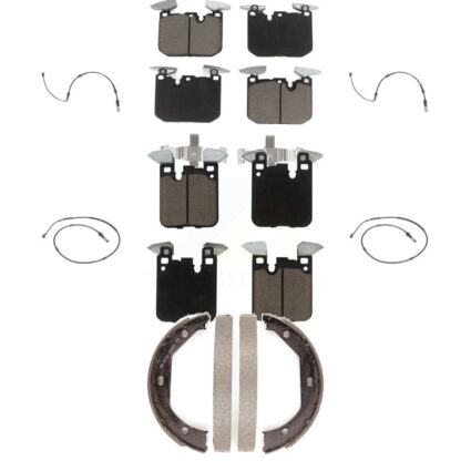 Front Rear Ceramic Brake Pad Wear Sensor Kit (7Pc) For BMW 435i xDrive 440i Gran Coupe M2 KCW-100408
