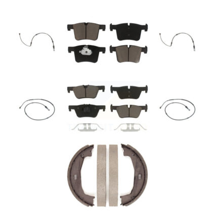 Front Rear Ceramic Disc Brake Pad And Wear Sensor Kit (7Pc) For BMW 320i xDrive 328d 2.0L KCW-100414