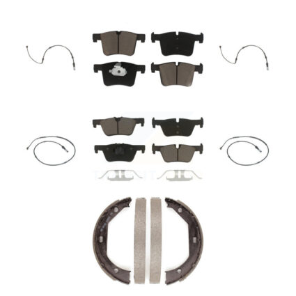 Front Rear Ceramic Disc Brake Pad And Wear Sensor Kit (7Pc) For BMW 320i xDrive 328d 2.0L KCW-100417