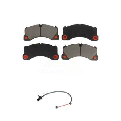 Front Ceramic Disc Brake Pads And Wear Sensors Kit For Porsche Macan with Rotor KCW-100475