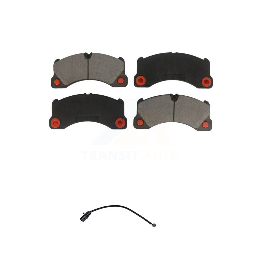 Front Ceramic Disc Brake Pads And Wear Sensors Kit For 2017 Porsche Macan 2.0L KCW-100478