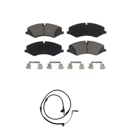 Front Ceramic Brake Pad Wear Sensor Kit For 10-13 Land Rover Range Sport with 360mm Rotor KCW-100495
