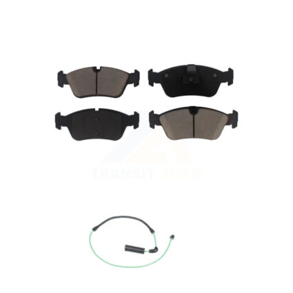 Front Ceramic Disc Brake Pads And Wear Sensors Kit For 2001-2005 BMW 325xi 2.5L KCW-100513