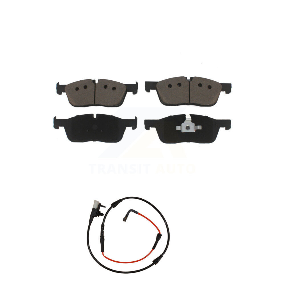 Front Ceramic Brake Pad And Wear Sensor Kit For Jaguar XE With 325mm Diameter Rotor KCW-100534