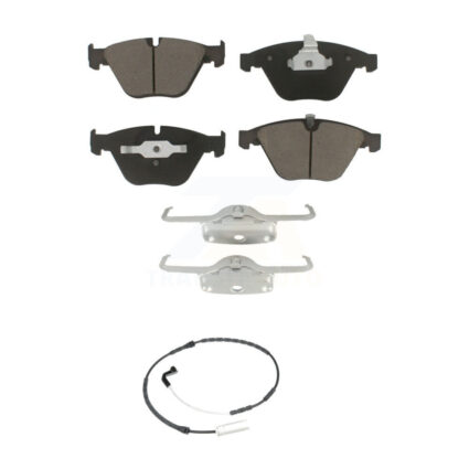 Front Ceramic Disc Brake Pads And Wear Sensor Kit For 2009-2010 BMW 328i xDrive 335i 3.0L KCW-100572