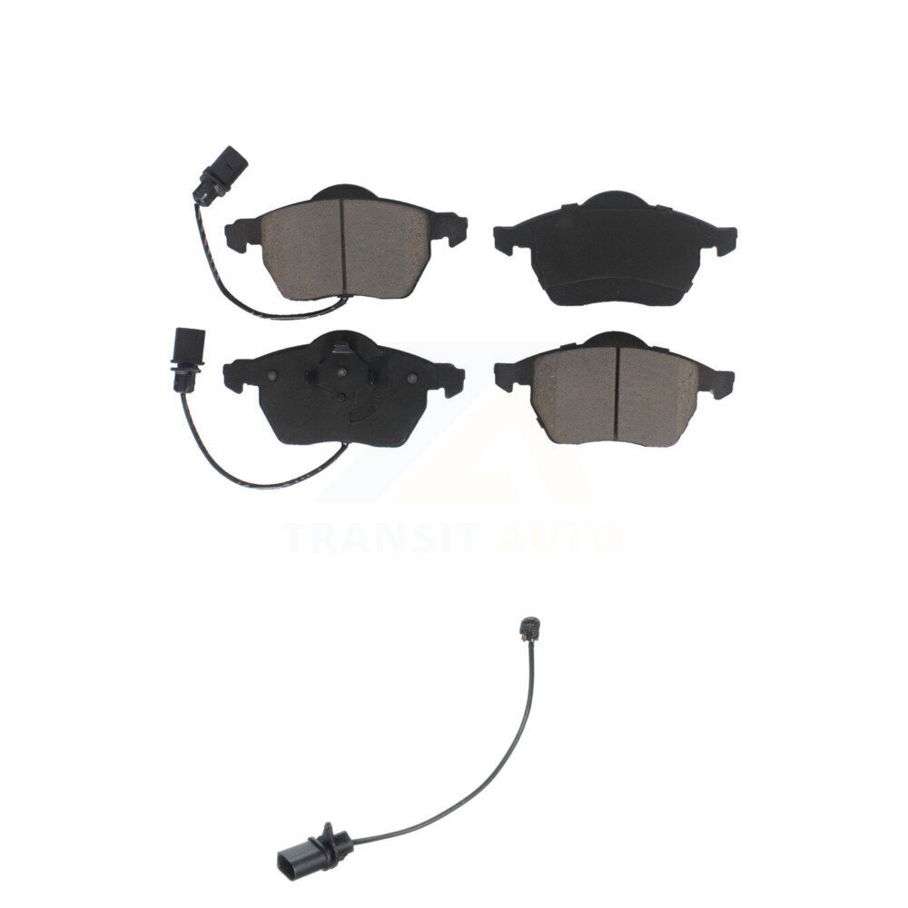 Front Ceramic Disc Brake Pads And Extra Wear Sensors Kit For Volkswagen Passat KCW-100580