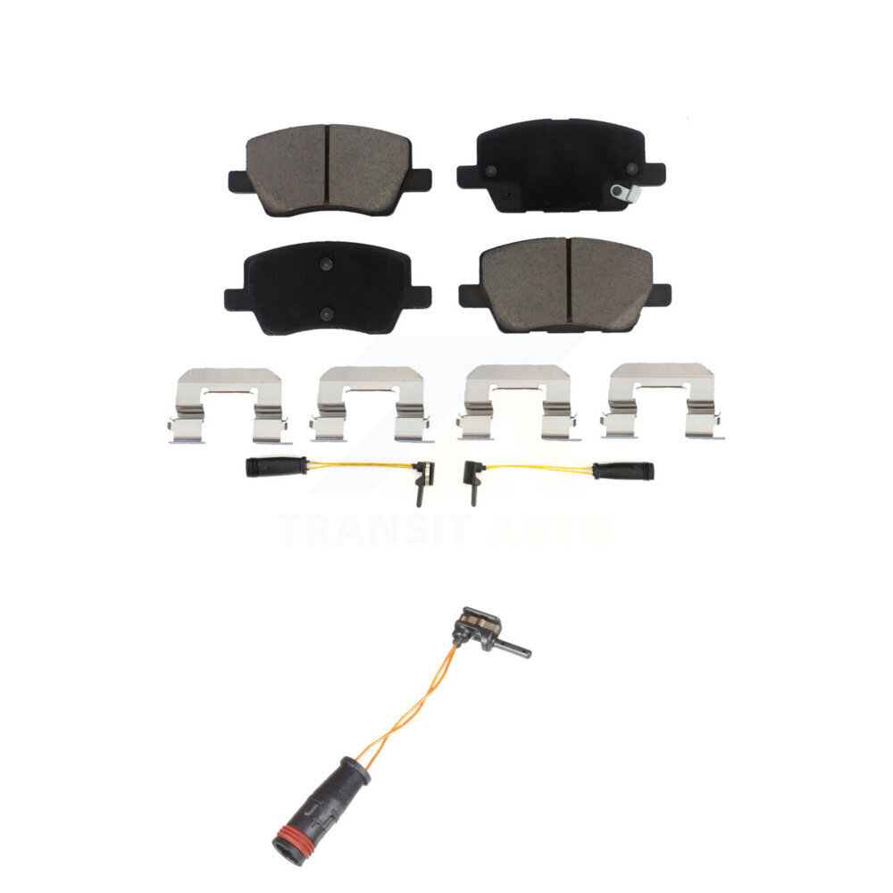 Front Ceramic Disc Brake Pads Extra Wear Sensor Kit For 2006-2011 Mercedes-Benz B200 2.0L KCW-100594