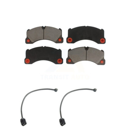 Front Ceramic Disc Brake Pads Wear Sensor Pair Kit For Porsche Cayenne Volkswagen Touareg KCW-100627