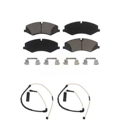 Front Ceramic Disc Brake Pads And Wear Sensor Pairs Kit For Land Rover Range KCW-100650