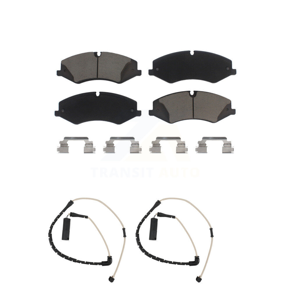 Front Ceramic Disc Brake Pads And Wear Sensor Pairs Kit For Land Rover Range KCW-100650