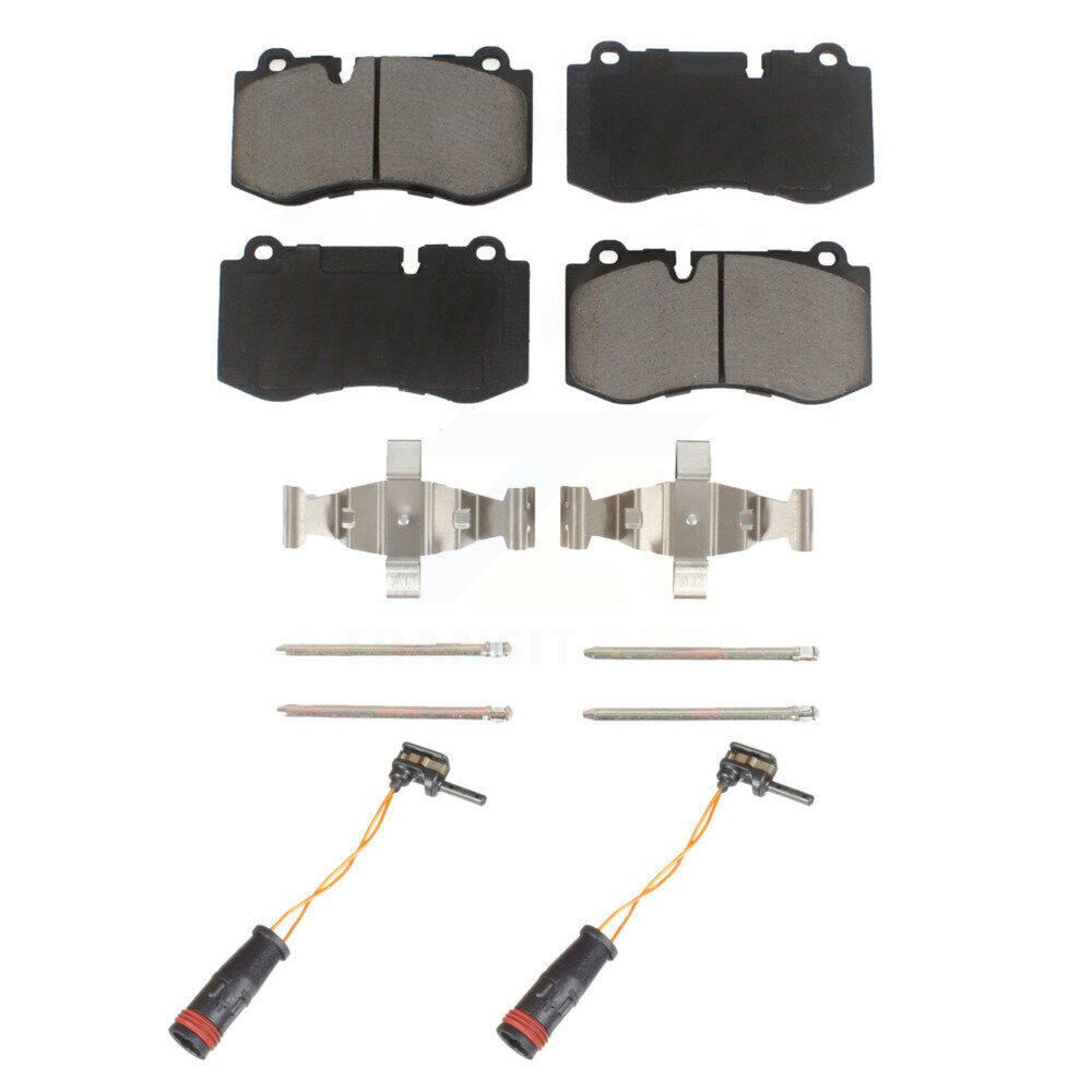 Front Ceramic Disc Brake Pads And Wear Sensor Pair Kit For Mercedes-Benz SL550 S350 CL550 KCW-100660