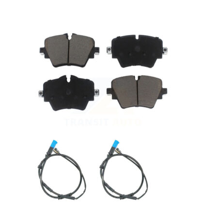 Front Ceramic Disc Brake Pads And Wear Sensor Pairs Kit For BMW X3 X4 KCW-100663