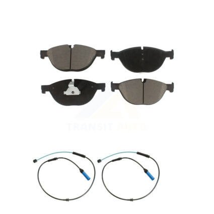 Front Ceramic Disc Brake Pads And Wear Sensor Pairs Kit For 2015 BMW 750Li 750i KCW-100667