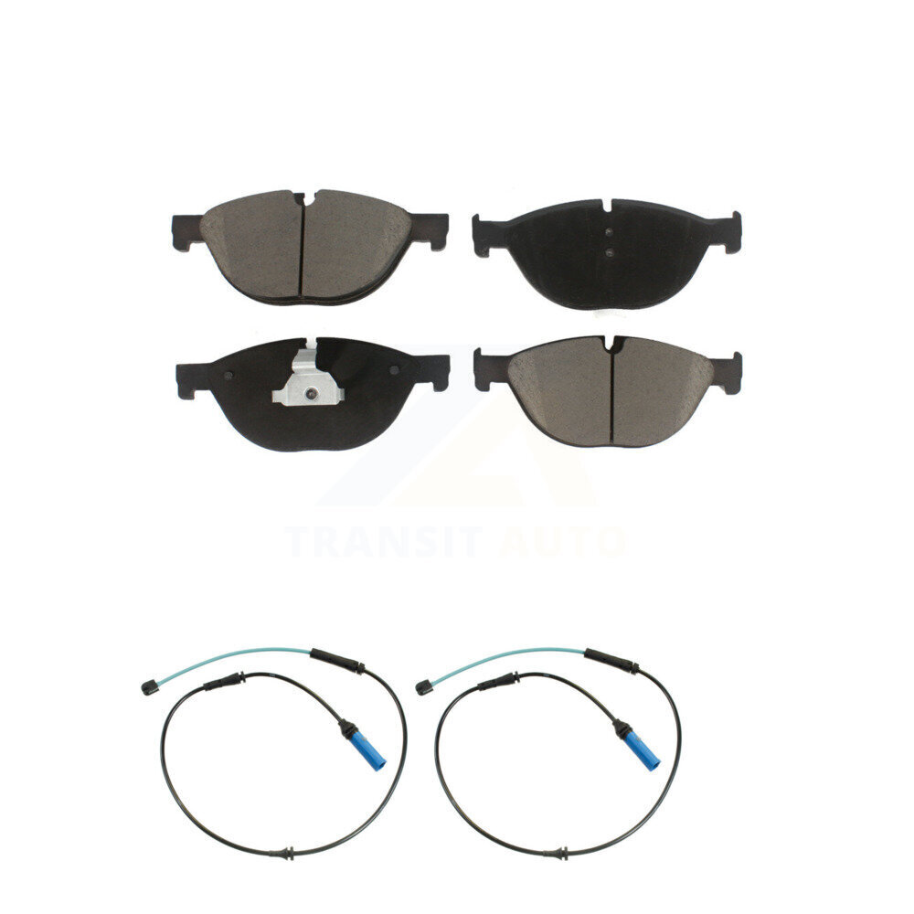 Front Ceramic Disc Brake Pads And Wear Sensor Pairs Kit For 2015 BMW 750Li 750i KCW-100667