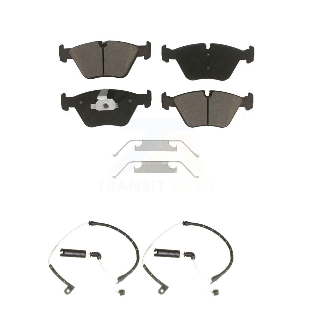 Front Ceramic Disc Brake Pads And Wear Sensor Pairs Kit For BMW Z4 KCW-100672