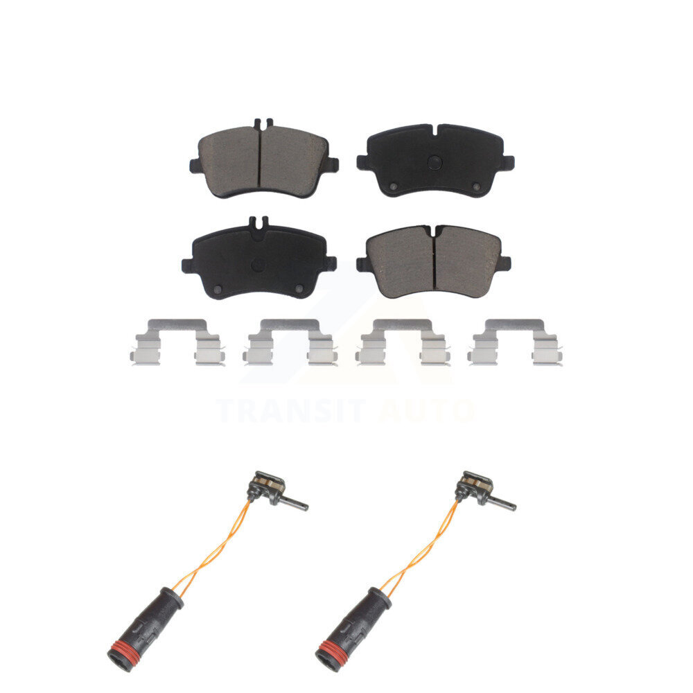 Front Ceramic Brake Pad Wear Sensor Pair Kit For Mercedes-Benz C240 C230 C280 C320 SLK280 KCW-100673