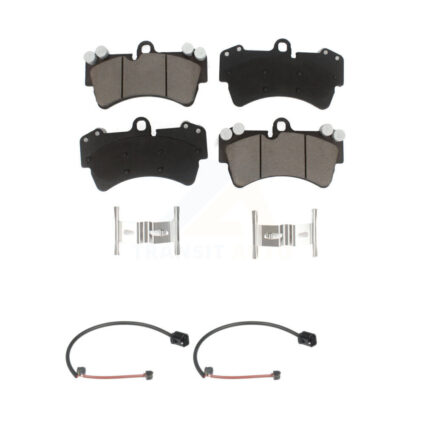 Front Ceramic Disc Brake Pads And Wear Sensor Pairs Kit For Audi Q7 Porsche Cayenne KCW-100680