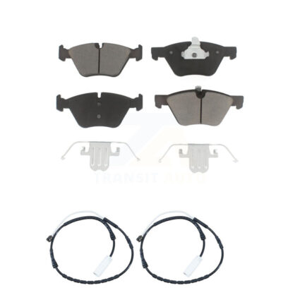 Front Ceramic Disc Brake Pads And Wear Sensor Pairs Kit For 2012 BMW X1 xDrive28i KCW-100709