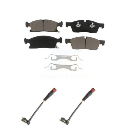 Front Ceramic Disc Brake Pad & Wear Sensor Pair Kit For Mercedes-Benz ML350 GLE350 GLE400 KCW-100722