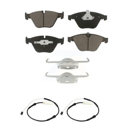 Front Ceramic Disc Brake Pad And Wear Sensor Pair Kit For BMW 328i xDrive 335i 335is 335d KCW-100727