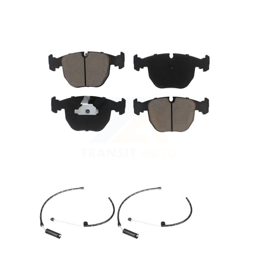 Front Ceramic Disc Brake Pads And Wear Sensor Pairs Kit For BMW X5 KCW-100745