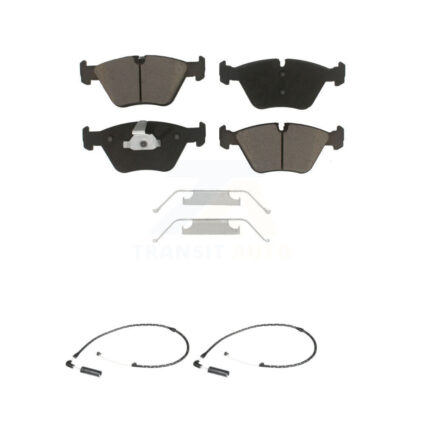 Front Ceramic Disc Brake Pads And Wear Sensor Pairs Kit For 2004-2010 BMW X3 KCW-100750