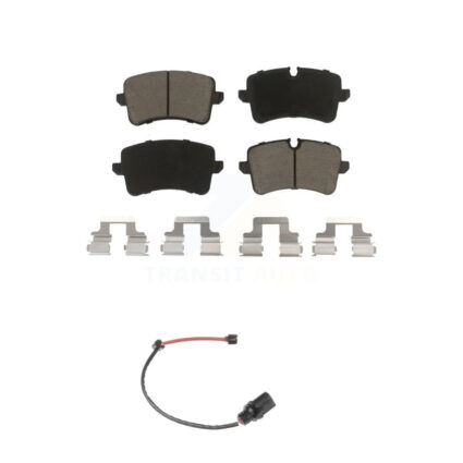Rear Ceramic Disc Brake Pads And Wear Sensors Kit For Porsche Macan Audi A6 KCW-100773