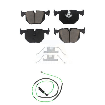 Rear Ceramic Brake Pads Wear Sensor Kit For 2006-2008 BMW Z4 M Roadster Coupe with 3.2L KCW-100780