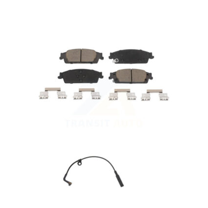 Rear Ceramic Brake Pad Wear Sensor Kit For Chevrolet Silverado 1500 LD GMC Sierra Limited KCW-100786