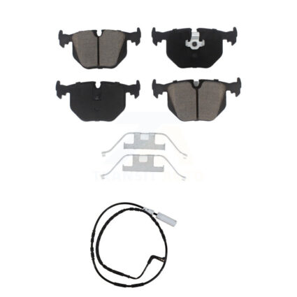 Rear Ceramic Disc Brake Pads And Wear Sensors Kit For 2005 BMW 330xi 3.0L KCW-100797
