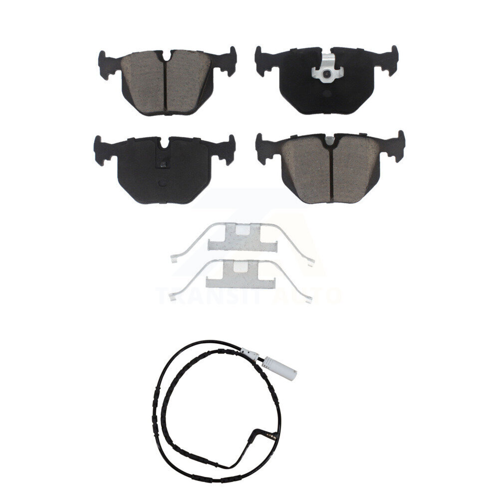 Rear Ceramic Disc Brake Pads And Wear Sensors Kit For 2005 BMW 330xi 3.0L KCW-100797