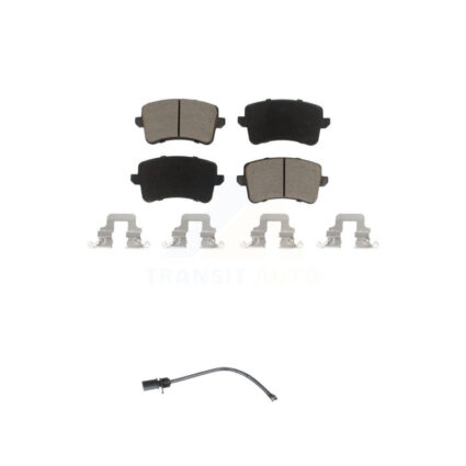 Rear Ceramic Disc Brake Pads And Wear Sensors Kit For 2015 Audi Q5 KCW-100801