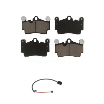 Rear Ceramic Disc Brake Pad And Wear Sensor Kit For 2005-2006 Porsche Cayenne S with 4.5L KCW-100802