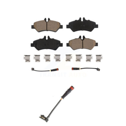 Rear Ceramic Brake Pad & Extra Wear Sensor Kit For Mercedes-Benz Sprinter 2500 3500 Dodge KCW-100813