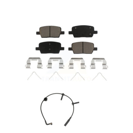 Rear Ceramic Brake Pad & Wear Sensor Kit For Cadillac CT6 With 345mm Diameter Front Rotor KCW-100827