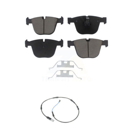 Rear Ceramic Disc Brake Pads And Wear Sensors Kit For 2009-2010 BMW 535i 3.0L KCW-100830