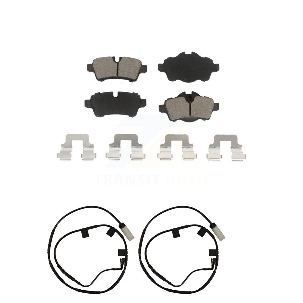 Rear Ceramic Disc Brake Pads And Wear Sensors Kit For Mini Cooper KCW-100895